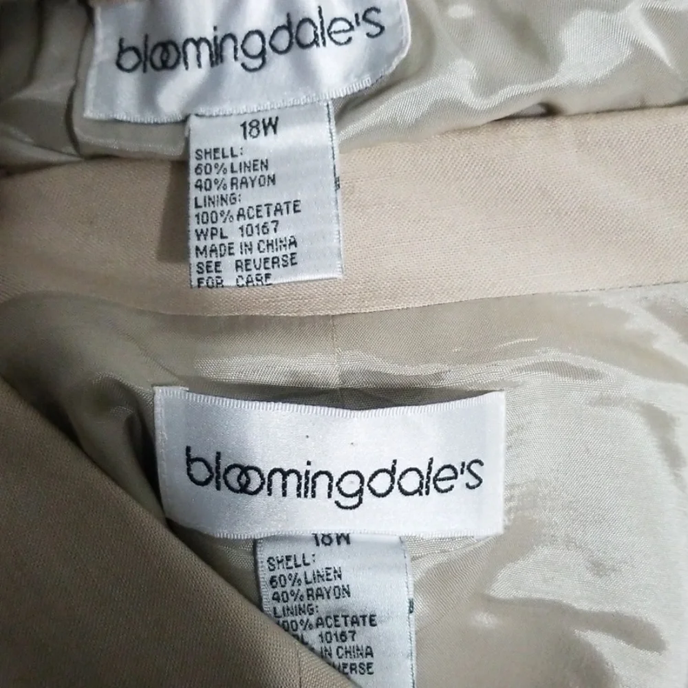 Bloomingdale's tan maxi skirt business suit